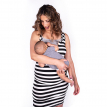 striped dress while nursing