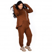 Zip maternity turtleneck and matching sweatpants