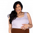 white maternity tank