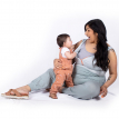 mint zipper nursing tank with baby