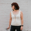 ivory zip nursing tank