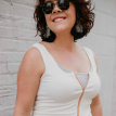 ivory nursing tank with zipper